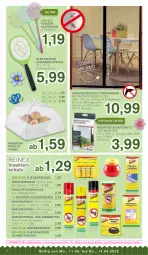 Gazetka promocyjna Kodi - Prospekte - Gazetka - ważna od 14.04 do 14.04.2022 - strona 4 - produkty: batterie, bio, biozidprodukte, eis, fenster, Fliegenklatsche, frucht, insektenschutz, Liege, Mett, Rauch, reifen, reis, rwe, Schmetterling, schrauben, Schutznetz, sekt, Ti