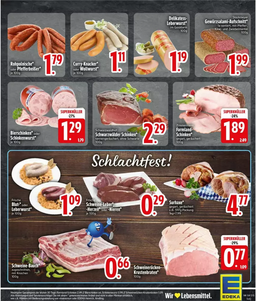 Aktueller Prospekt Edeka - Prospekte - von 19.01 bis 24.01.2026 - strona 17 - produkty: aufschnitt, braten, elle, gewürz, HP, Käse, krustenbraten, lebensmittel, leberwurst, Mantel, salami, schwein, schweine, schweinerücken, tee, uhr, wein, weine, wurst, ZTE, zwiebel