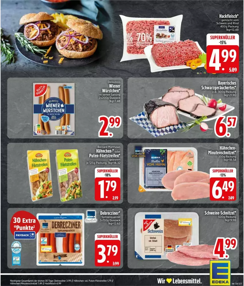 Aktueller Prospekt Edeka - Prospekte - von 19.01 bis 24.01.2026 - strona 19 - produkty: braten, debrecziner, eis, pute, reis, rind, schnitzel, schwein, schwein und rind, schweine, schweine-schnitzel, spitzenqualität, Ti, wein, weine, würstchen, ZTE