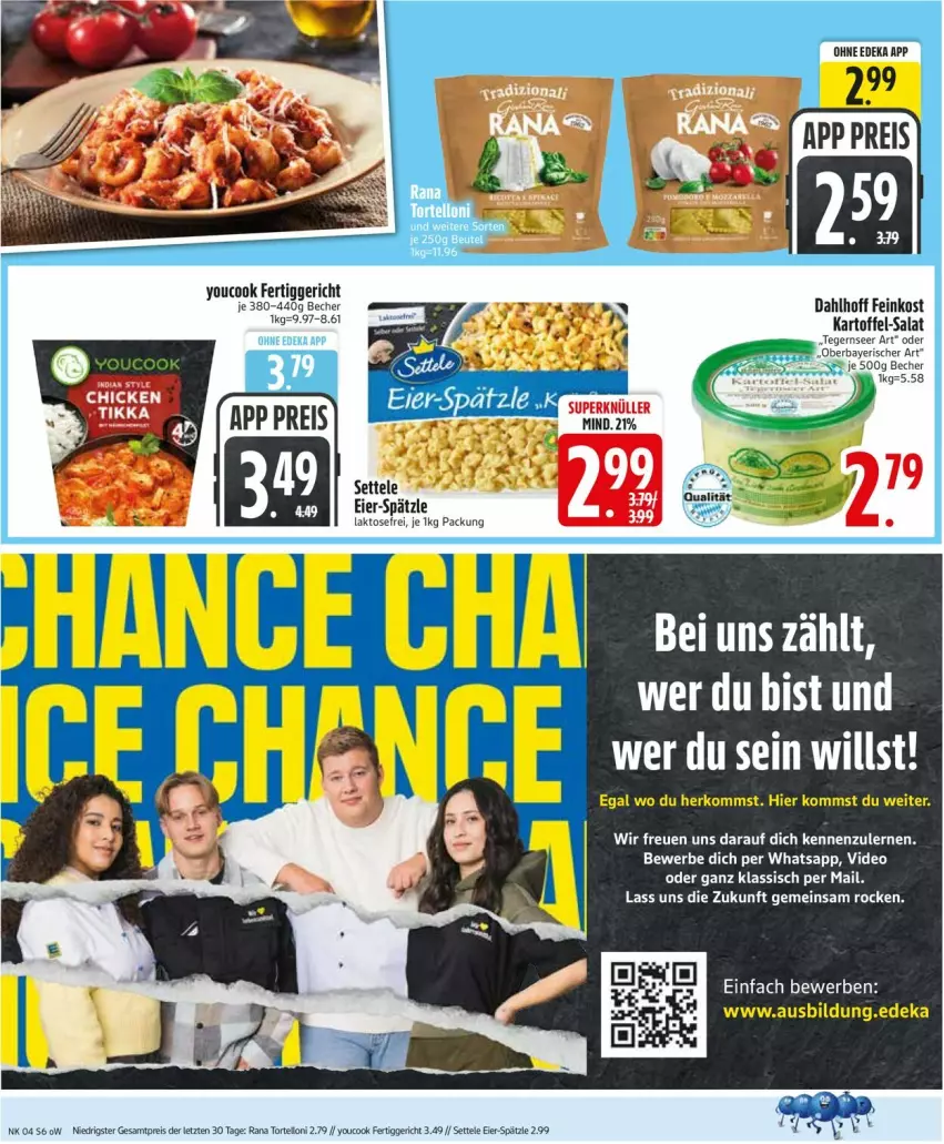 Aktueller Prospekt Edeka - Prospekte - von 19.01 bis 24.01.2026 - strona 8 - produkty: Becher, deka, deo, eier, eis, feinkost, fertiggericht, Rana, reis, settele, tee, Ti, torte, tortelloni, usb, Yo, YouCook, ZTE