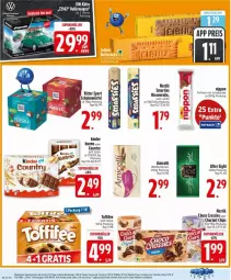 Gazetka promocyjna Edeka - Prospekte - Gazetka - ważna od 24.01 do 24.01.2026 - strona 10 - produkty: after eight, amicelli, butter, butterkeks, chips, choclait chips, choco crossies, crossies, deka, eis, käfer, keks, Kinder, kinder bueno, leibniz, nippon, reis, ritter, ritter sport, schoko, schokolade, schokowürfel, smarties, Sport, Ti, toffifee, Waffelröllchen, würfel, ZTE