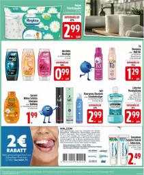 Gazetka promocyjna Edeka - Prospekte - Gazetka - ważna od 24.01 do 24.01.2026 - strona 27 - produkty: arla, coupon, coupons, creme, deka, deo, deospray, duschdas, duschgel, flasche, garnier, Haarlack, haarspray, lack, listerine, mint, mundspülung, oder schaumfestiger, Odol, Parodontax, roll-on, schaumfestiger, sensodyne, shampoo, spülung, Taft, Ti, Wahre Schätze, zahncreme