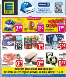 Gazetka promocyjna Edeka - Prospekte - Gazetka - ważna od 24.01 do 24.01.2026 - strona 3 - produkty: beere, beeren, beutel, bio, decke, deka, flasche, glasflasche, heidelbeere, heidelbeeren, jumbo, katzennahrung, kiwi, Kiwi Gold, leberkäs, mini-rispentomaten, oro di parma, rispentomaten, Schal, Schale, schwein, schweine, sheba, Ti, tomate, tomaten, wein, weine