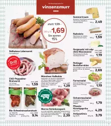 Gazetka promocyjna Aez - Prospekte - Gazetka - ważna od 18.06 do 18.06.2022 - strona 5 - produkty: antipasti, asti, basilikum, bio, bratwurst, brie, buch, chili, deutscher schnittkäse, eis, elle, Feigen, gin, gorgonzola, grill, Heu, heumilch, Holz, HP, ideal zum grillen, ilag, Käse, kirsch, kräuter, leberwurst, mascarpone, milch, mit zwiebeln, Nackensteak, paprika, rezept, salat, schinken, schinkenspeck, schnittkäse, schnittlauch, schwein, schweine, schweinenacken, Speck, Spezi, steak, Ti, tisch, weichkäse, wein, weine, wurst, zwiebel, zwiebeln