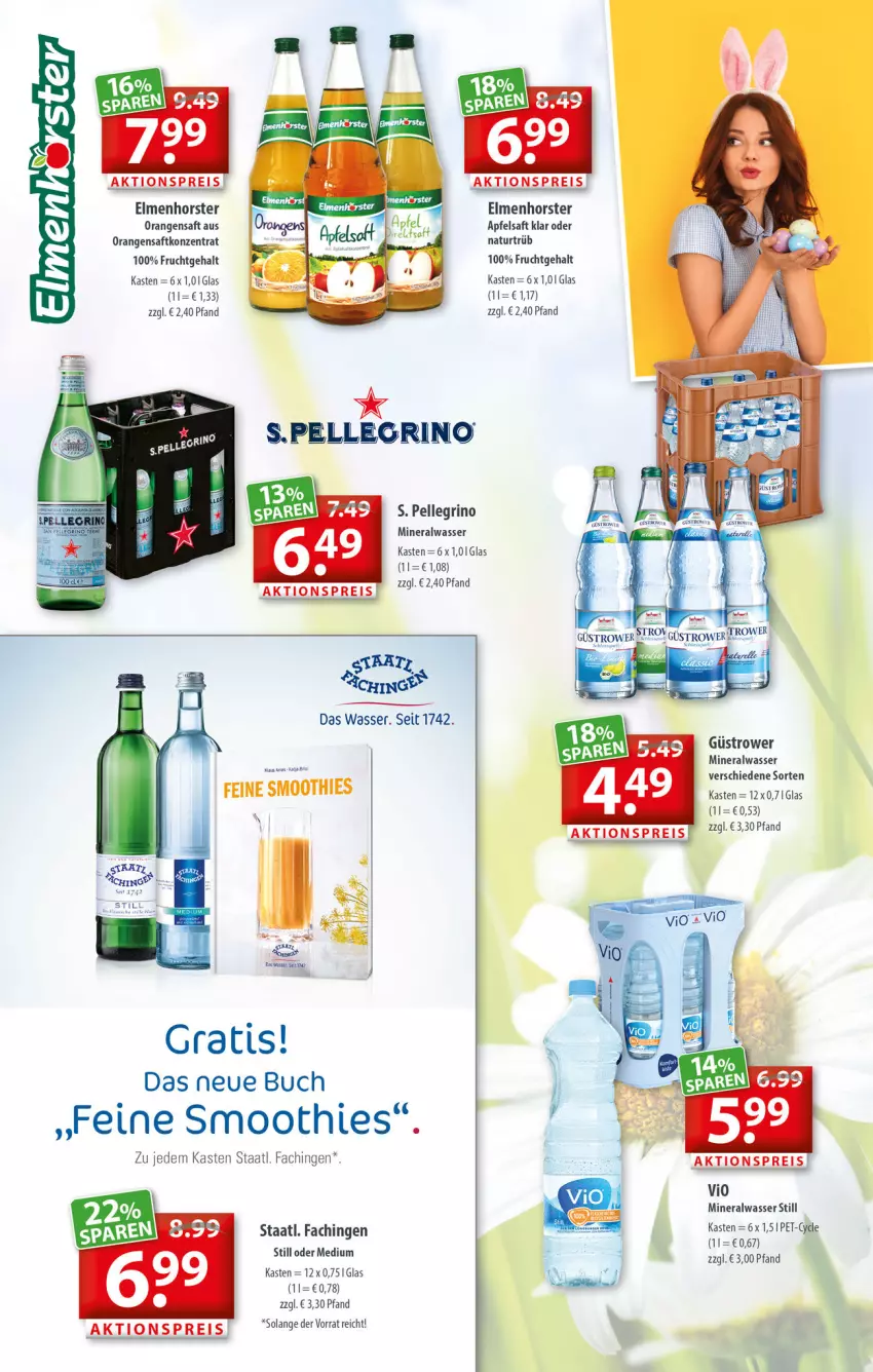 Aktueller Prospekt Getraenkeland - von 04.04 bis 16.04.2022 - strona 6 - produkty: aktionspreis, Alwa, apfel, apfelsaft, buch, eis, elle, frucht, mineralwasser, Mineralwasser Still, natur, orange, orangen, orangensaft, reis, saft, smoothie, smoothies, Staatl. Fachingen, Ti, wasser