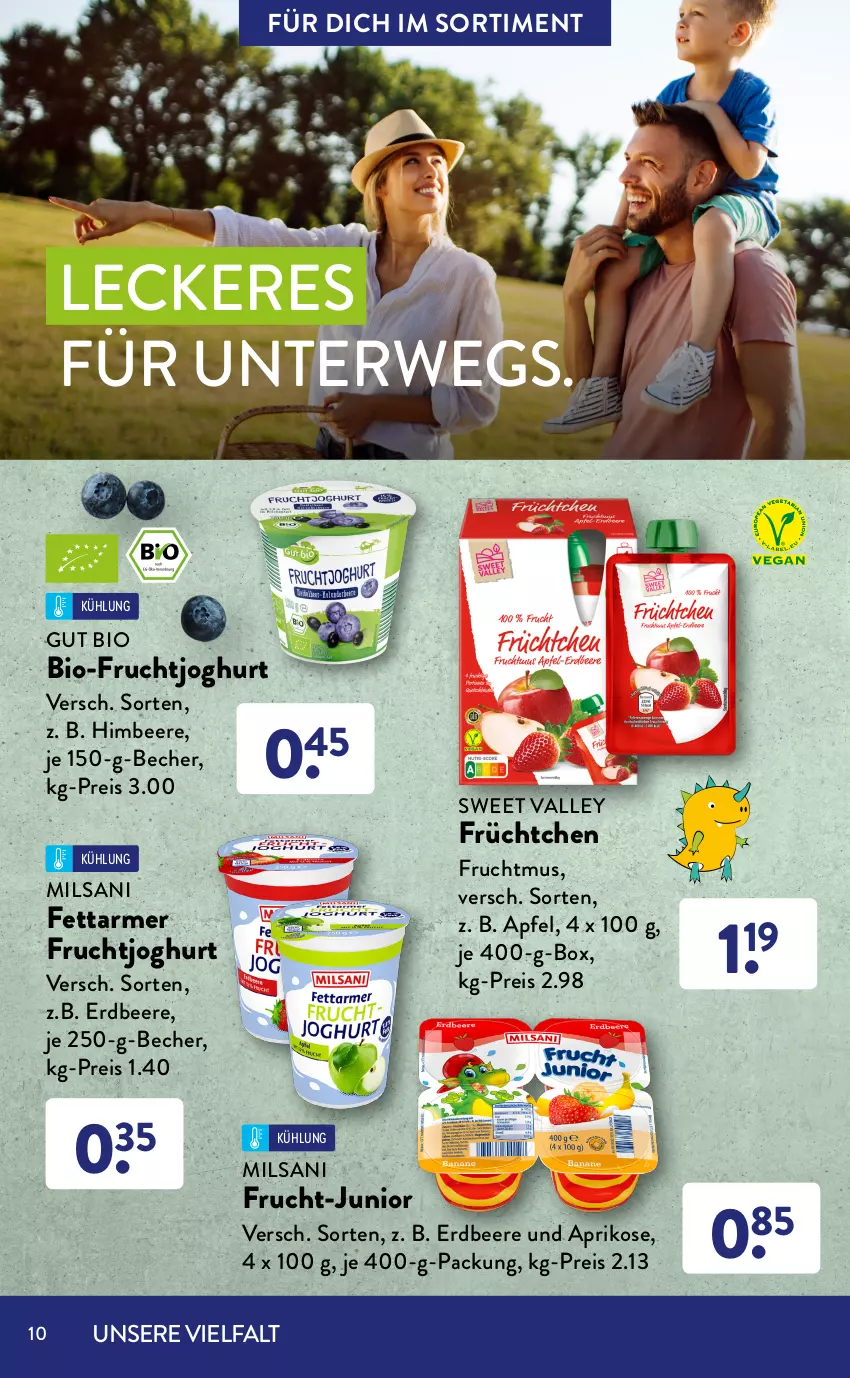 Aktueller Prospekt AldiSud - ALDI Sortiment - von 01.04 bis 30.04.2022 - strona 10 - produkty: aldi, apfel, aprikose, Becher, beere, bio, cookie, cookies, decke, eis, erdbeere, erde, erdnuss, frucht, Frucht-Junior, fruchtgummi, fruchtjoghurt, Fruchtmus, hafer, Hafercookies, himbeer, himbeere, joghur, joghurt, kakao, kirsch, mais, Maiswaffeln, mandel, nuss, reis, riegel, rwe, schoko, schokolade, Ti, waffeln, Zartbitterschokolade