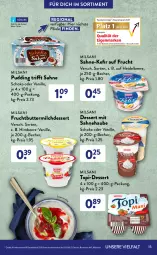 Gazetka promocyjna AldiSud - ALDI Sortiment - Gazetka - ważna od 30.04 do 30.04.2022 - strona 15 - produkty: aldi, banane, bananen, Becher, beere, butter, buttermilch, chips, dessert, discount, eis, elle, erdbeere, flasche, frucht, Grießpudding, heidelbeere, himbeer, himbeere, joghur, joghurt, Kefir, knallerpreis, lebensmittel, mac, milch, Milchdessert, monitor, pudding, quark, reis, sahne, schlagsahne, schoko, Ti, vanille