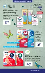 Gazetka promocyjna AldiSud - ALDI Sortiment - Gazetka - ważna od 30.04 do 30.04.2022 - strona 21 - produkty: Baby Wundschutzcreme, bio, Calendula, creme, eis, feuchttücher, gesichtspflege, körperpflege, Lotion, mam, Pants, Pflegecreme, Reinigung, reis, Schutzcreme, Ti, tücher, Waschlotion, wasser, WICK, windeln