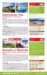 Gazetka promocyjna Rewe Reisen - Reiseprospekt - Gazetka - ważna od 29.09 do 29.09.2023 - strona 25 - produkty: axe, Bad, Bau, Brei, Brock, buch, decke, dusche, eis, elle, flasche, Garten, harman, inklusivleistungen, kaffee, Kinder, Kocher, küche, Küchen, kühlschrank, kurtaxe, leine, LG, Liege, natur, reis, Ria, rum, rwe, sac, Schrank, sekt, Spezi, tee, Ti, tisch, uhr, wasser, wasserkocher, wein, weine