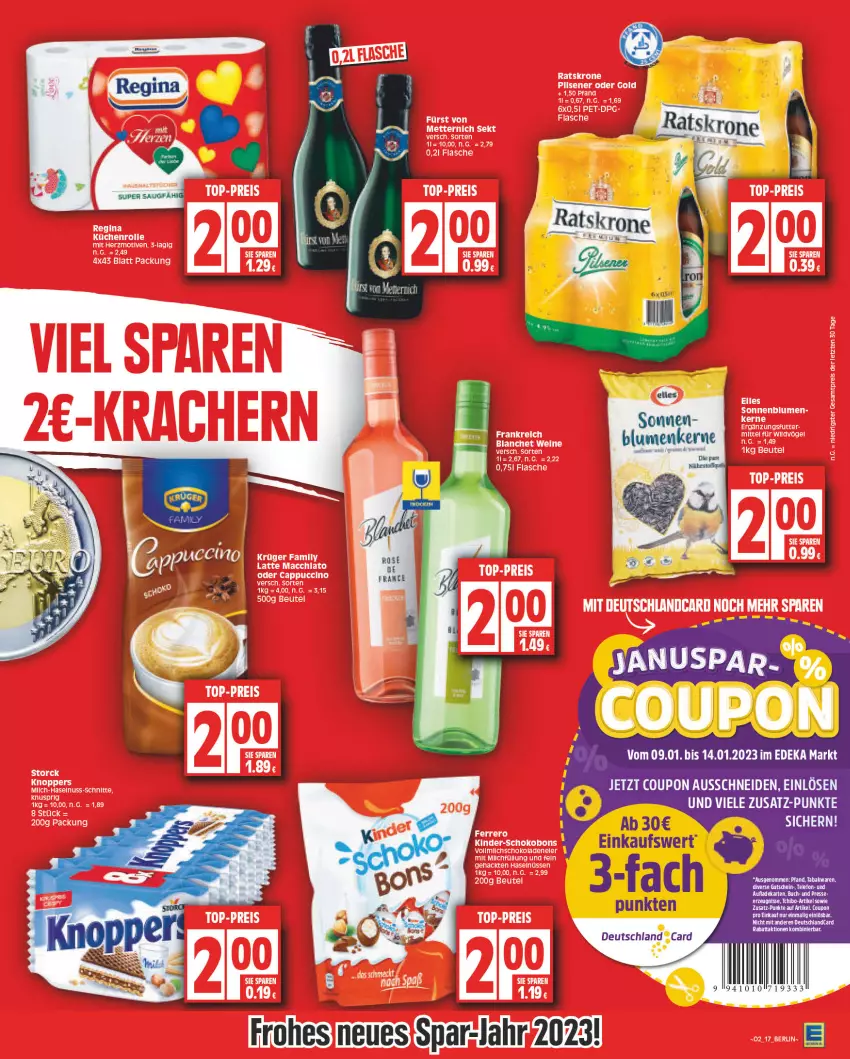 Aktueller Prospekt Edeka - Angebote der Woche - von 09.01 bis 14.01.2023 - strona 17 - produkty: blume, blumen, coupon, deka, deutschlandcard, gutschein, telefon, Ti