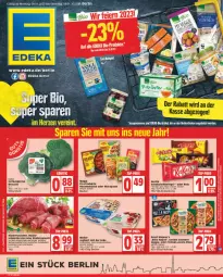 Gazetka promocyjna Edeka - Angebote der Woche - Gazetka - ważna od 14.01 do 14.01.2023 - strona 1 - produkty: angebot, angebote, Becher, beutel, bio, braten, broccoli, deka, edeka bio, erde, garden gourmet, gulasch, joghur, joghurt, joghurt mit der ecke, jungbullen, Kit Kat, küche, Kugel, lion, maggi, mais, Müller, oder rindergulasch, pizza, riegel, rind, rinder, rindergulasch, Rinderroulade, rinderrouladen, rouladen, Schal, Schale, schmorbraten, schoko, schokolade, schokoladen, Ti, veggie, wagner, wagners