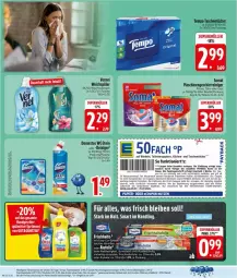 Gazetka promocyjna Edeka - Prospekte - Gazetka - ważna od 25.07 do 25.07.2026 - strona 22 - produkty: angebot, auto, beutel, bio, Cap, coupon, coupons, deka, domestos, ente, erde, flasche, geschirr, küche, Küchen, LG, payback, Rauch, reiniger, rwe, somat, Tasche, taschen, taschentücher, tee, Tempo, Ti, tisch, tücher, vernel, weichspüler, windeln
