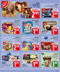 Gazetka promocyjna Edeka - Prospekte - Gazetka - ważna od 25.07 do 25.07.2026 - strona 27 - produkty: Becher, Big Choc, bourbon, cola, creme, deka, dessert, eis, eiscreme, frucht, kakao, leine, limette, mandel, Mett, orange, reis, sandwich, sauce, schoko, schokolade, Sorbet, spaghetti, Ti, trolli, Tüte, vanille, wasser, wassereis, zitrone
