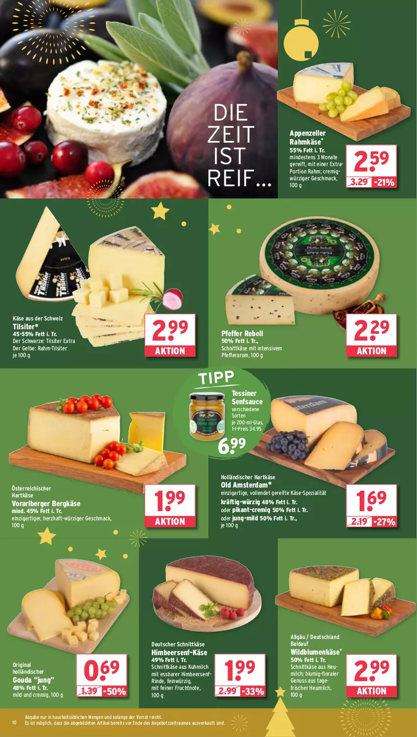 Aktueller Prospekt Wasgau - von 09.12 bis 14.12.2024 - strona 10 - produkty: angebot, appenzeller, Berger, Bergkäse, blume, blumen, deutscher schnittkäse, eis, elle, frucht, gin, gouda, hartkäse, Heu, heumilch, himbeer, Käse, LG, mac, milch, nuss, Old Amsterdam, pfeffer, rebell, reis, rind, sauce, schnittkäse, senf, Spezi, Ti, Tilsiter, Wild, Wildblumenkäse