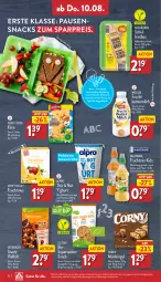 Gazetka promocyjna Aldi Nord - Von Montag - Gazetka - ważna od 12.08 do 12.08.2023 - strona 22 - produkty: alpro, Becher, Berger, beutel, bio, brot, butter, buttermilch, corny, eis, elle, erfrischungsgetränk, ferdi fuchs, flasche, frucht, Fruchtmus, getränk, gin, Käse, kokos, kokosnuss, korn, Kornbrot, milch, Müller, müsli, Müsliriegel, nuss, obst, Obst und Gemüse, reis, riegel, seeberger, snack, snacks, soja, teller, Ti, trolli, und gemüse, valensina, vollkornbrot, ZTE