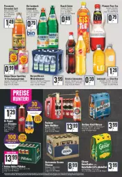 Gazetka promocyjna Edeka - Angebote der Woche - Gazetka - ważna od 07.05 do 07.05.2022 - strona 18 - produkty: alkohol, Alwa, angebot, angebotspreis, berliner, bio, burgwallbronn, chupa, chupa chups, deutschlandcard, eis, eistee, elle, erde, erfrischungsgetränk, flasche, frucht, getränk, gin, LG, limo, limonade, limonaden, mineralwasser, natur, orangina, pfanne, Pfanner, radler, Rauch, reis, saft, sinalco, tee, Ti, wasser
