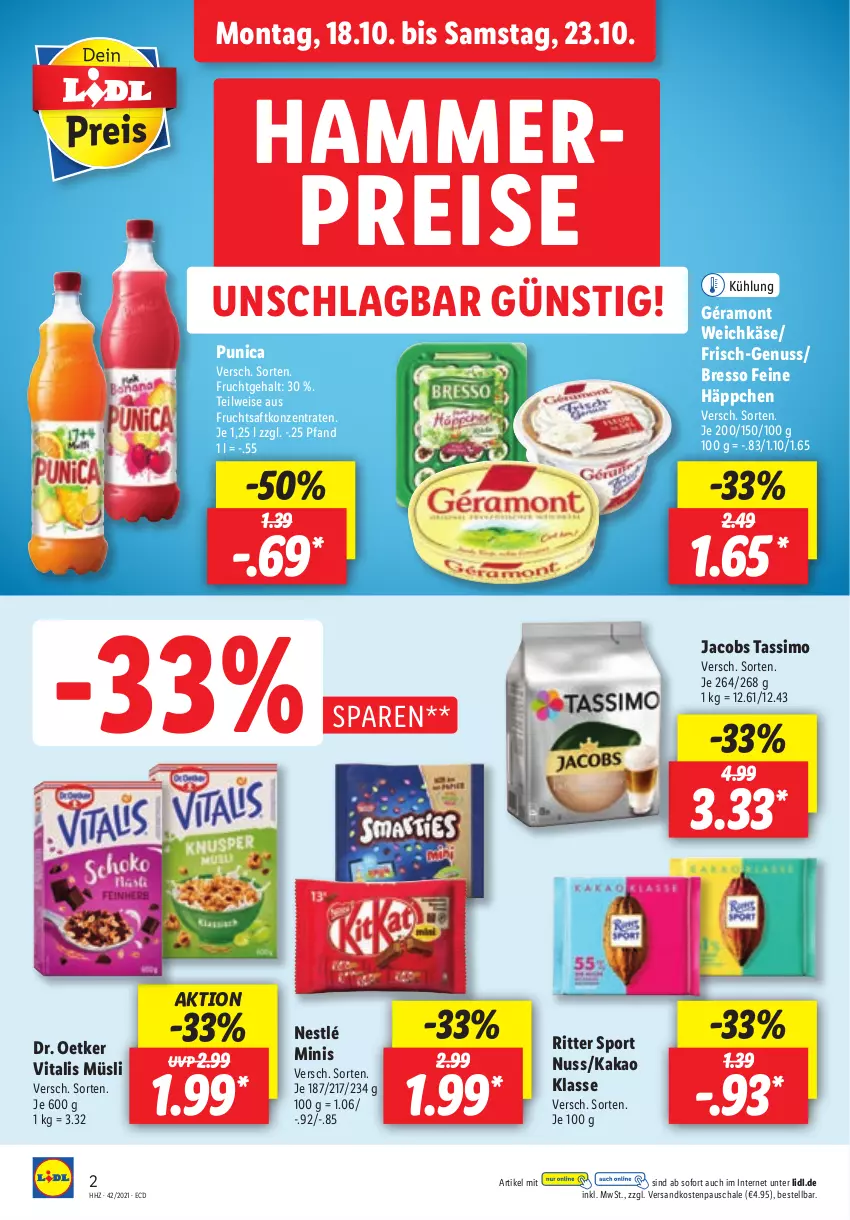 Aktueller Prospekt Lidl - Aktionsprospekt - von 18.10 bis 23.10.2021 - strona 2