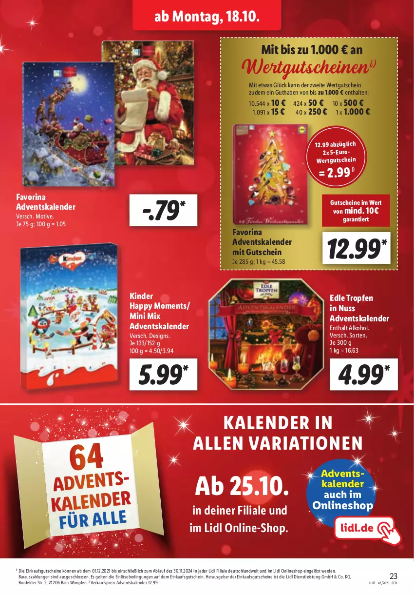 Aktueller Prospekt Lidl - Aktionsprospekt - von 18.10 bis 23.10.2021 - strona 23