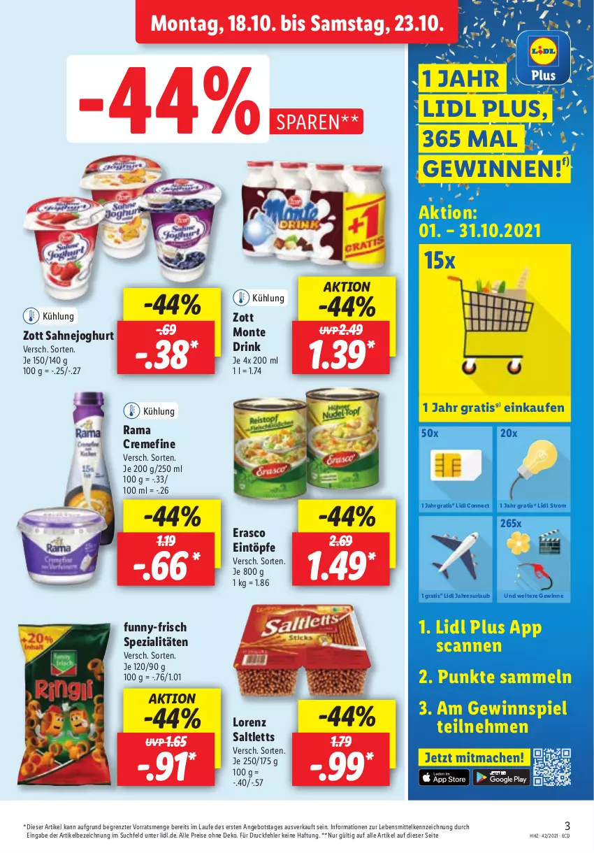 Aktueller Prospekt Lidl - Aktionsprospekt - von 18.10 bis 23.10.2021 - strona 3