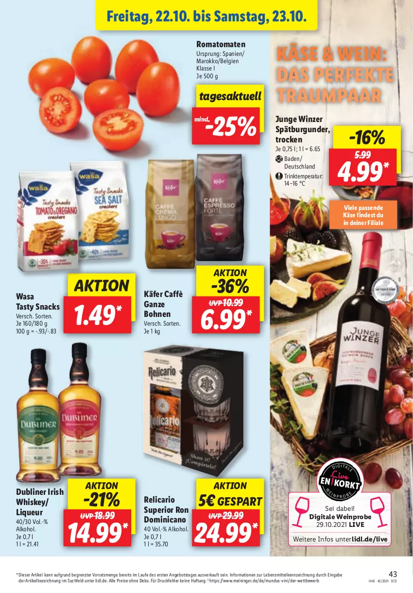 Aktueller Prospekt Lidl - Aktionsprospekt - von 18.10 bis 23.10.2021 - strona 43