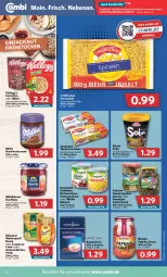 Gazetka promocyjna Combi - Prospekte - Gazetka - ważna od 02.07 do 02.07.2022 - strona 14 - produkty: angebot, angebote, basmati, Becher, beutel, bihophar, Blüte, blütenhonig, bohne, bohnen, bonduelle, bonduelle goldmais, cerealien, cerealien oder müsli, creme, eier, eiernudeln, eis, elle, erbsen, erde, filet, filets, fisch, gewürz, Gewürzgurke, gewürzgurken, Goldmais, gurke, gurken, gurkensalat, haselnuss, Haselnusscreme, honig, Kellogg‘s, kichererbsen, kidney, konfitüre, langnese, mais, milka, mühlhäuser, müsli, Nissin, nudel, nudeln, nuss, paprika, reis, rwe, salat, sauce, saupiquet, thunfisch, Ti, Weiße Bohnen