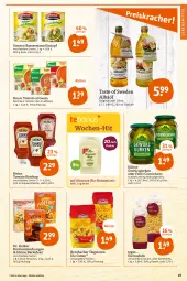 Gazetka promocyjna Tegut - Angebote der Woche - Gazetka - ważna od 22.10 do 22.10.2022 - strona 21 - produkty: arrabbiata, basilikum, basmati, bernbacher, beutel, bio, brownie, brownies, Dr. Oetker, eier, eiernudeln, eintopf, eis, ente, flasche, gewürz, Gewürzgurke, gewürzgurken, gin, gurke, gurken, heinz, ketchup, knorr, kräuter, kuchen, Kühne, lebensmittel, leine, natur, natura, nudel, nudeln, olive, reis, teigwaren, Ti, tomato al gusto, tomato ketchup, topf