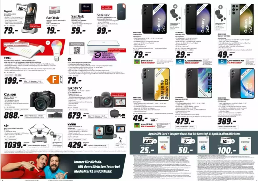 Aktueller Prospekt Media Markt - Prospekte - von 25.03 bis 08.04.2023 - strona 4 - produkty: Apple, coupon, pril