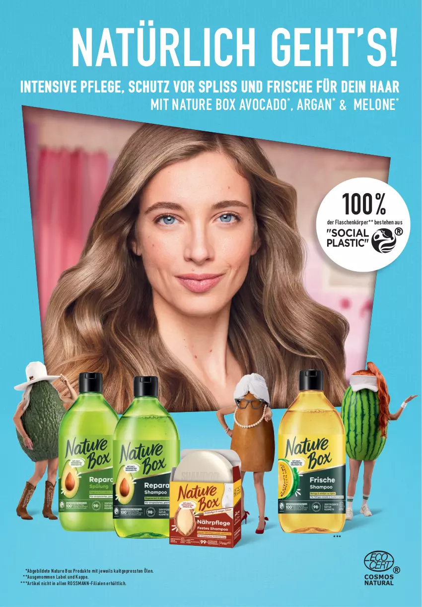 Aktueller Prospekt Rossmann - Prospekte - von 01.02 bis 29.02.2024 - strona 56 - produkty: avocado, flasche, melone, natur, nature box, Ti