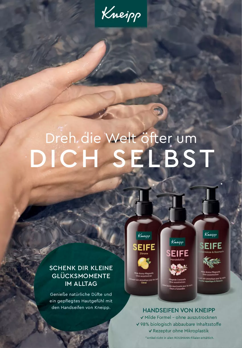 Aktueller Prospekt Rossmann - Prospekte - von 01.02 bis 29.02.2024 - strona 7 - produkty: Abba, asti, Bau, bio, ente, Handseife, kneipp, leine, rezept, Seife, Ti