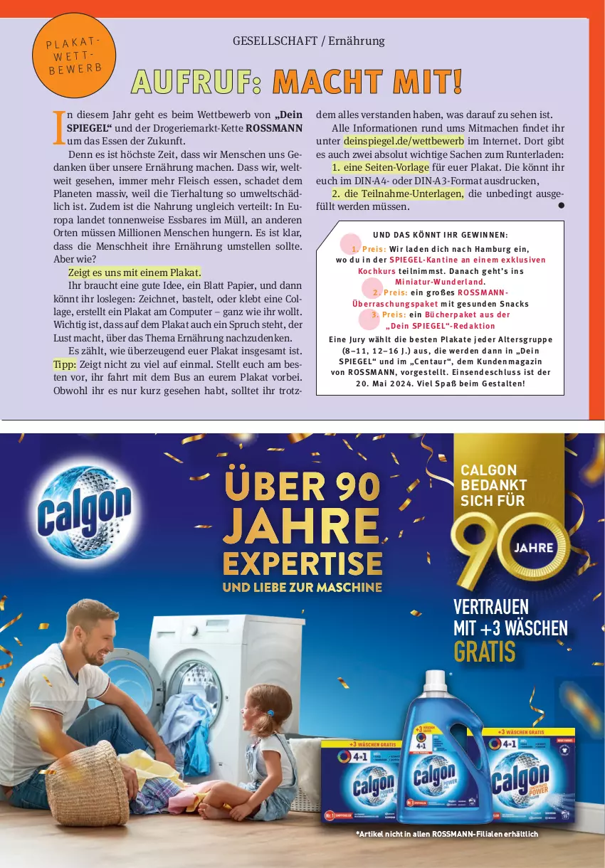 Aktueller Prospekt Rossmann - Prospekte - von 01.02 bis 29.02.2024 - strona 91 - produkty: calgon, computer, eis, elle, erde, fleisch, Kette, LG, lion, mac, magazin, papier, pute, Rauch, reis, sac, snack, snacks, spiegel, Ti