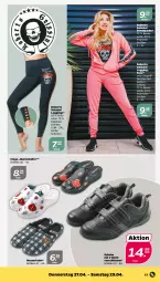 Gazetka promocyjna Netto - Woche 17 - Gazetka - ważna od 29.04 do 29.04.2023 - strona 17 - produkty: Bau, baumwolle, Clogs, eis, gin, Hausschuhe, hose, Jacke, Jogginghose, käfer, leggings, paar schuhe, schuhe, sweatjacke, Tasche, taschen, Ti, wolle