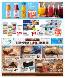 Gazetka promocyjna Edeka - Angebote der Woche - Gazetka - ważna od 14.10 do 14.10.2023 - strona 5 - produkty: angebot, angebote, Becher, brot, brötchen, dinkelmehl, eier, eis, filet, filets, fisch, flasche, frischkäse, geback, gurke, Hefe, hering, Herings, heringsfilets, Innocent, kakao, kartoffel, Käse, korn, Kornbrot, küche, mehl, nadler, nuss, orange, orangen, orangensaft, reis, ring, saft, salat, sauce, schinken, schoko, Semmel, smoothie, Sonntagsbrötchen, spiegel, stube, Ti, vollkornbrot, weizenmehl, ZTE, zucker