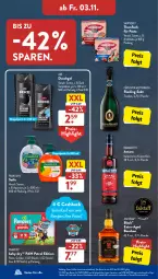 Gazetka promocyjna AldiSud - IN ZWEI WOCHEN - Gazetka - ważna od 04.11 do 04.11.2023 - strona 22 - produkty: amaro, aqua, arrabbiata, asti, axe, axe duschgel, baby-dry, bourbon, deo, duschgel, eis, fisch, flasche, fürst von metternich, jim beam, kräuter, kräuterlikör, lack, LG, likör, Mett, metternich, olive, palmolive, pampers, Pants, pasta, Paw Patrol, rama, ramazzott, ramazzotti, reis, rel, riesling, saupiquet, Seife, sekt, thunfisch, Ti, zott