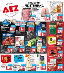 Gazetka promocyjna Aez - Prospekte - Gazetka - ważna od 12.09 do 12.09.2026 - strona 1 - produkty: alkohol, alpro, barilla, Becher, beutel, Buko, butter, coca-cola, cola, deutscher schnittkäse, dolce gusto, drink, drinks, duplo, eis, Elan, fertiggericht, fertiggerichte, flammkuchen, flasche, fleisch, freixenet, frischkäse, frosta, früchte, gin, grünländer, hafer, Haferdrink, jacobs, joghur, joghurt, joghurt mit der ecke, kaffee, kaffeepads, Kalbfleisch, Käse, Kinder, kinder riegel, kiwi, Kiwi Gold, kotelett, kuchen, lamm, meggle, Meister, milch, mit kalbfleisch, Müller, natur, Nescafé, nuss, Ofen, pesto, petersilie, pizza, reis, riegel, schnittkäse, schwein, schweine, schweinekotelett, senseo, soja, steinofen, steinofen pizza, Streichzart, Ti, trolli, veggie, wagner, weihenstephan, wein, weine, wurst, zespri, ZTE