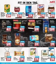 Gazetka promocyjna Aez - Prospekte - Gazetka - ważna od 12.09 do 12.09.2026 - strona 3 - produkty: aufstrich, Bagel, beutel, bihophar, Blüte, brot, Cap, cappuccino, cin, corny, creme, Croissant, croissants, dolce gusto, Dr. Oetker, eis, espresso, frucht, fruchtaufstrich, hafer, honig, jacobs, knäckebrot, kölln, kraft, krüger, lavazza, mac, mestemacher, milch, mövenpick, müsli, natur, nero, Nescafé, nespresso, nestlé, Nougatcreme, nuss, nutella, reis, riegel, sandwich, snack, snacks, Spezi, starbucks, tee, teekanne, Ti, vita, vitalis, wasa, wrap, wraps, ZTE