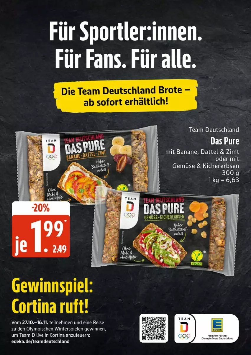 Aktueller Prospekt Edeka - Prospekte - von 03.11 bis 08.11.2025 - strona 26 - produkty: banane, brot, deka, eis, erbsen, kichererbsen, LG, reis, Sport, Ti