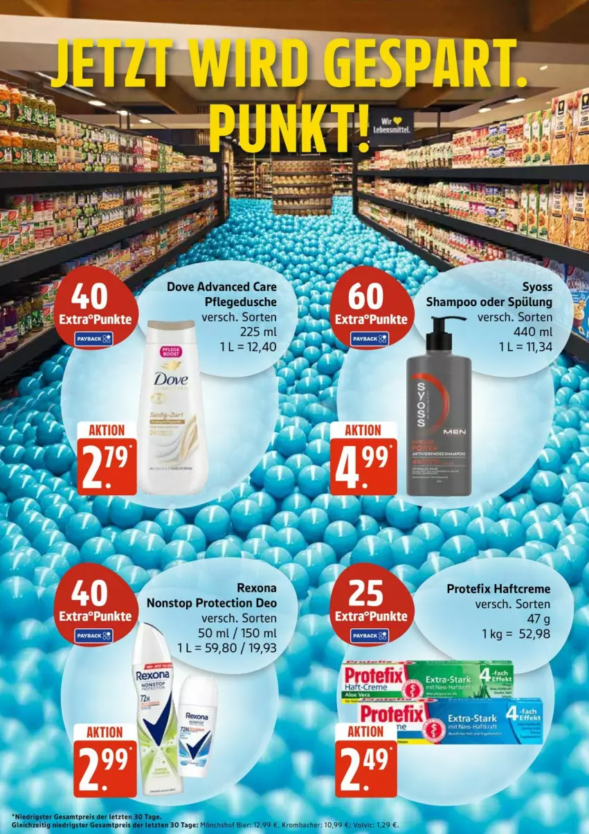 Aktueller Prospekt Edeka - Prospekte - von 03.11 bis 08.11.2025 - strona 31 - produkty: bier, creme, deo, dove, dusche, eis, Haftcreme, krombache, krombacher, mönchshof, pflegedusche, reis, rexona, shampoo, shampoo oder spülung, spülung, Ti, ZTE