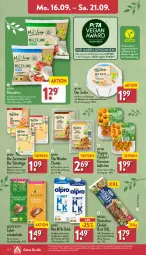 Gazetka promocyjna Aldi Nord - Von Montag - Gazetka - ważna od 21.09 do 21.09.2024 - strona 12 - produkty: aldi, alpro, brot, butter, Dinkelbrot, dinkelmehl, drink, eis, Falafel, gin, kräuter, mandel, mandeln, meggle, mehl, moser, Moser Roth, natur, Ofen, reis, schoko, schokolade, Sheabutter, soja, steinofen, tafelschokolade, Ti, tiefpreis, ZTE, zucker