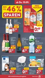 Gazetka promocyjna Aldi Nord - Von Montag - Gazetka - ważna od 21.09 do 21.09.2024 - strona 31 - produkty: aldi, alkohol, Alwa, angebot, angebote, Atemschutzmaske, bügel, burgunder, dip, Einwegmaske, eis, elle, FFP2, flasche, grauburgunder, limo, Maske, mineralwasser, natur, natürliches mineralwasser, ouzo, ouzo 12, papier, reis, rel, rotkäppchen, sekt, teller, Ti, tiefpreis, toilettenpapier, vita, vitalis, volvic, wasser, wein, Weißwein