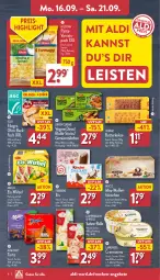 Gazetka promocyjna Aldi Nord - Von Montag - Gazetka - ważna od 21.09 do 21.09.2024 - strona 6 - produkty: aldi, alkohol, angebot, angebote, aus der tiefkühlung, backfisch, butter, butterkeks, coppenrath, cremissimo, eis, ferrero, filegro, fisch, hilcona, hörnchen, iglo, keks, kekse, lack, langnese, langnese cremissimo, leibniz, Ofen, ofen-backfisch, pasta, reis, sahne, sim, Ti, torte, Waffelhörnchen