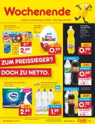 Gazetka promocyjna Netto Marken-Discount - Filial-Angebote - Gazetka - ważna od 09.09 do 09.09.2023 - strona 31 - produkty: Alwa, angebot, bestpreis, eis, fanta, fisch, fischstäbchen, flasche, iglo, Kinder, küche, Küchen, küchentücher, Mezzo Mix, mineralwasser, natürliches mineralwasser, reis, sprite, Ti, tücher, wasser, zewa, ZTE