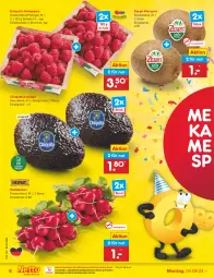 Gazetka promocyjna Netto Marken-Discount - Filial-Angebote - Gazetka - ważna od 09.09 do 09.09.2023 - strona 6 - produkty: asti, avocado, beere, beeren, bestpreis, chiquita, eis, Elan, himbeer, himbeere, himbeeren, kiwi, ndk, radieschen, reis, Schal, Schale, Ti, zespri