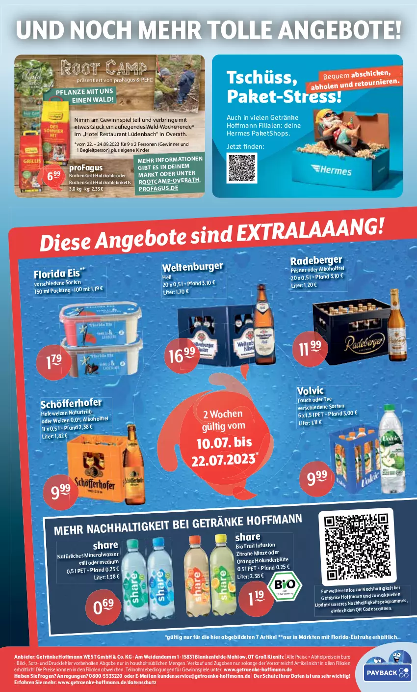 Aktueller Prospekt Getraenke Hoffmann - Prospekte - von 10.07 bis 15.07.2023 - strona 8 - produkty: abholpreise, alkohol, Alwa, angebot, angebote, bio, Blüte, briketts, buch, burger, eis, elle, getränk, getränke, gewinnspiel, grill, grill-holzkohle, Hefe, hefeweizen, holunder, holunderblüte, Holz, holzkohle, Kinder, mineralwasser, Mineralwasser Still, minze, natürliches mineralwasser, orange, pflanze, pils, pilsner, profagus, reis, ring, Spiele, tee, Ti, volvic, wasser, zitrone