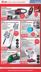 Gazetka promocyjna Famila - Prospekte - Gazetka - ważna od 20.01 do 20.01.2024 - strona 34 - produkty: akku, akku-handstaubsauger, angebot, angebote, auto, Behälter, beutel, bodenstaubsauger, bürste, dampfreiniger, deka, dunstabzug, eis, elle, grill, grillrost, handstaubsauger, kraft, ladekabel, LG, mikrofaser, reiniger, Reinigung, reinigungsbürste, reis, rotwein, Soße, Spezi, staubsauger, teller, teppich, teppiche, Ti, tisch, tuc, usb, wandhalterung, wasser, wein, WICK