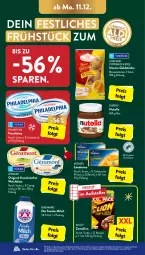 Gazetka promocyjna AldiSud - IN ZWEI WOCHEN - Gazetka - ważna od 16.12 do 16.12.2023 - strona 7 - produkty: alle artikel ohne dekoration, bärenmarke, beutel, brötchen, cerealien, coppenrath, dekoration, eis, elle, ferrero, französischer weichkäse, frische milch, frischkäse, früchte, géramont, gin, Goldstücke, Käse, kräuter, Ländertee, LG, milch, nesquik, nestlé, nutella, pfirsich, philadelphia, reis, schnittlauch, tee, teller, Ti, weichkäse, weizenbrötchen, ZTE