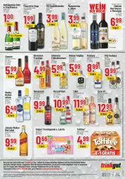 Gazetka promocyjna Trinkgut - Prospekte - Gazetka - ważna od 25.01 do 25.01.2025 - strona 4 - produkty: angebot, angebote, aperitif, bacardi, bacardi rum, berentzen, burgunder, corona, ecco, elle, finsbury, fisch, fische, flasche, frucht, fruchtgummi, gin, johnnie walker, katjes, kleiner feigling, korn, Lakritz, leine, licor, licor 43, lillet, qualitätswein, qualitätsweine, rel, rum, scotch, sekt, telefon, Ti, toffifee, wein, weine, wodka