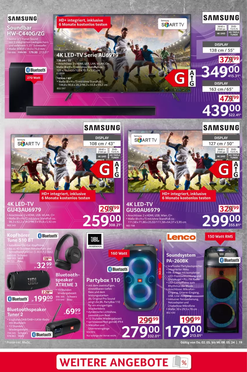 Aktueller Prospekt Selgros - Non Food - von 02.05 bis 08.05.2024 - strona 19 - produkty: angebot, angebote, elle, harman, HDMI, Samsung, Ti, usb