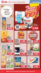 Gazetka promocyjna Famila - Prospekte - Gazetka - ważna od 09.07 do 09.07.2022 - strona 18 - produkty: beutel, butter, butterkeks, cookie, cookies, de beukelaer, Doppelkekse, duplo, elle, gin, keks, kekse, Kinder, kinder riegel, lebensmittel, lindt, lorenz, merci, natur, natura, prinzenrolle, riegel, schoko, Spezi, Ti