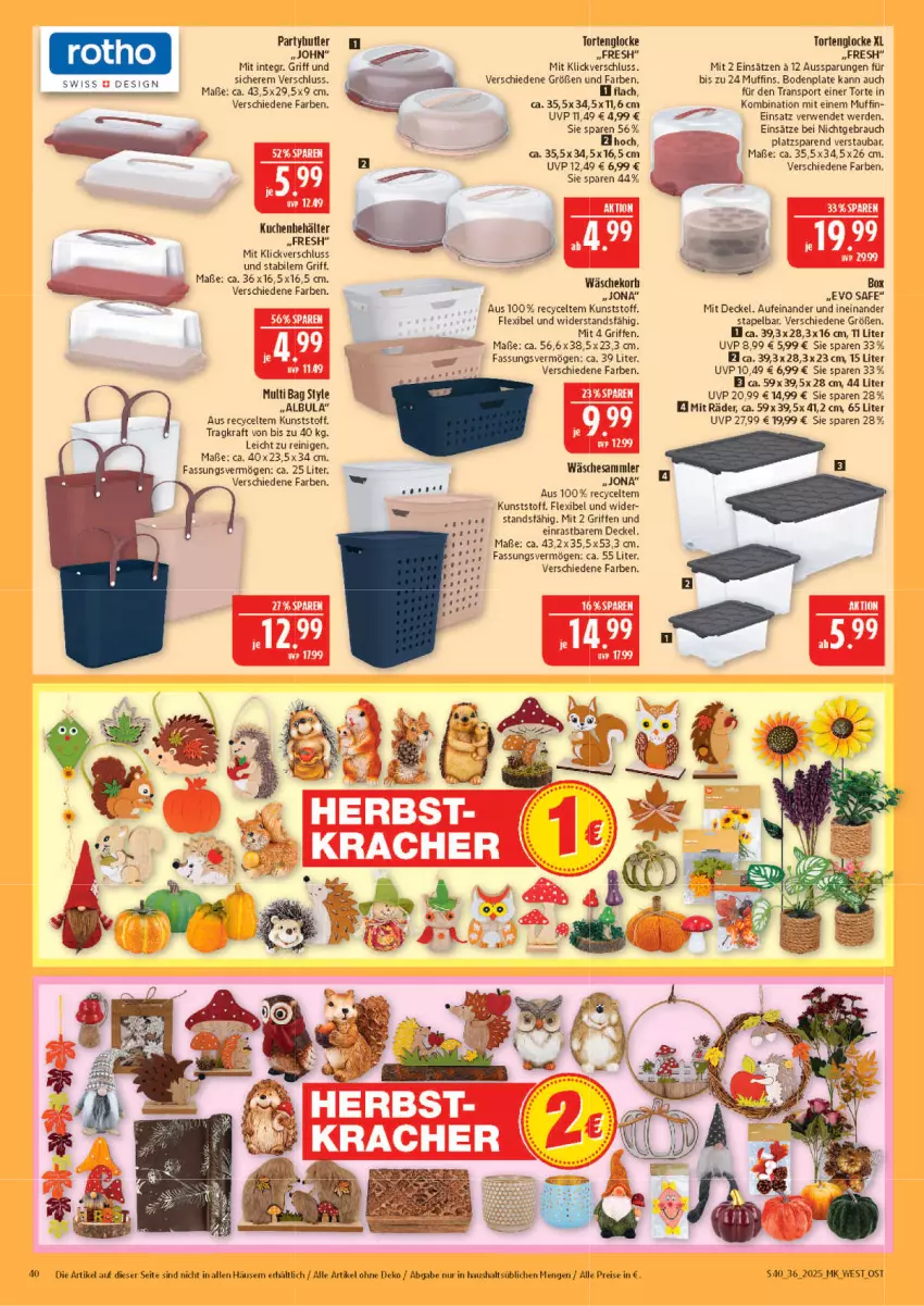 Aktueller Prospekt Marktkauf - Prospekt - von 31.08 bis 06.09.2025 - strona 40 - produkty: Behälter, decke, Deckel, eis, erde, kraft, kuchen, Muffin, muffins, Rauch, reis, rwe, Sport, Ti, torte