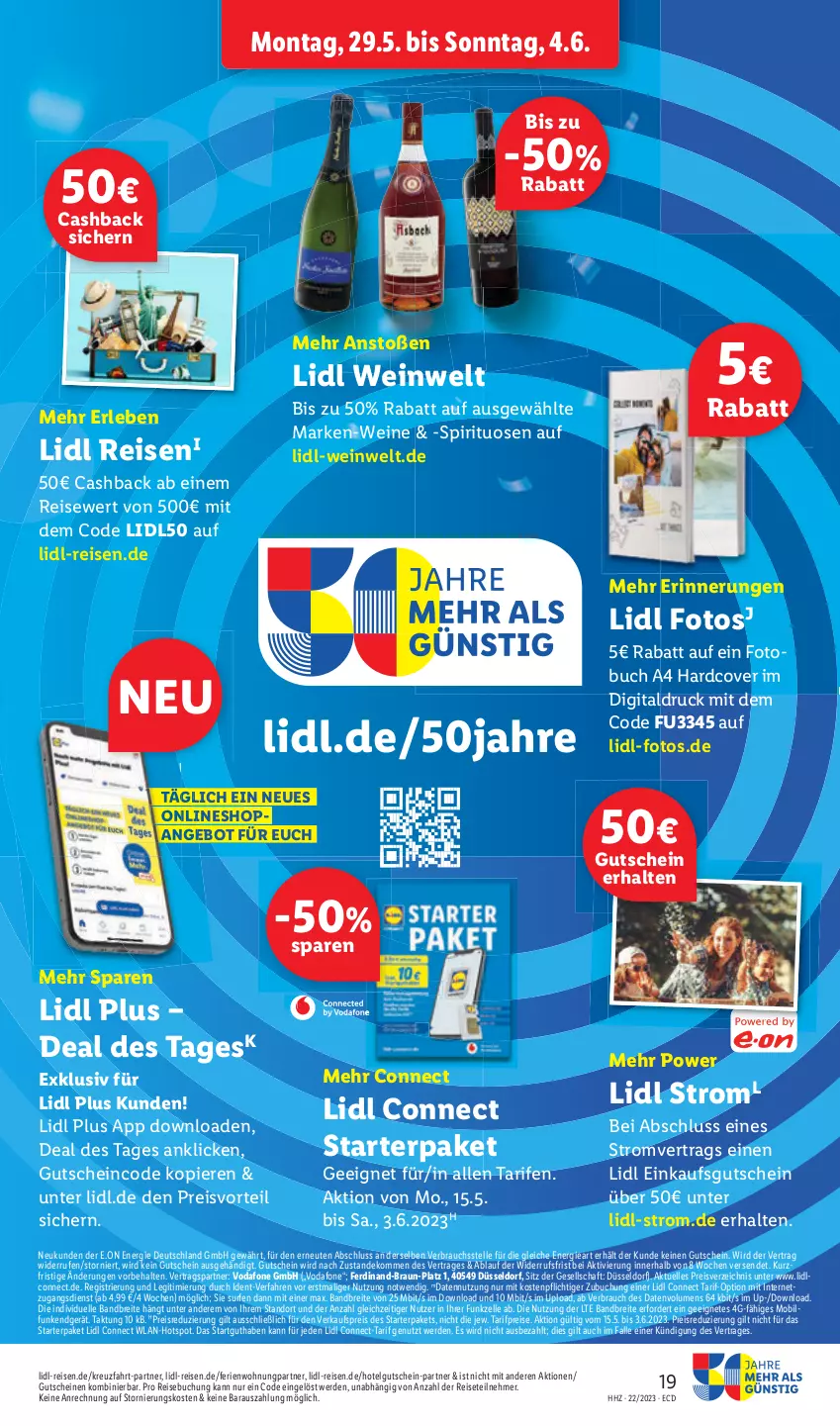 Aktueller Prospekt Lidl - Aktionsprospekt - von 30.05 bis 03.06.2023 - strona 21 - produkty: angebot, Brei, buch, eis, elle, erde, Fotobuch, gutschein, LG, preisvorteil, Rauch, reis, spirituosen, Surf, Ti, usb, vodafone, wein, weine